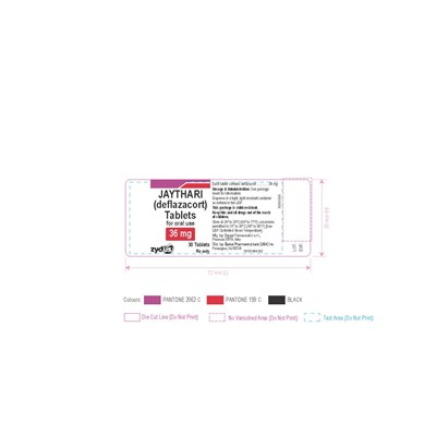 Container Label 36mg (Jaythari (deflazacort) Label 36 mg Mfg 0525)